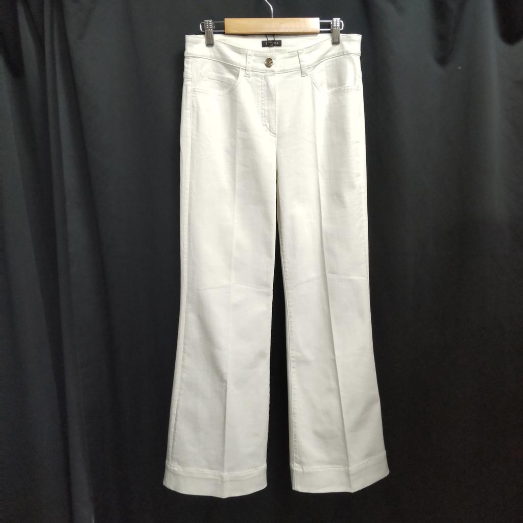 НОВЫЕ С биркой Неношеные Брюки Клеш ESCADA 36 Женские S-M Вставка 78см Белый Деним Низ(ИСПОЛЬЗОВАЛ)