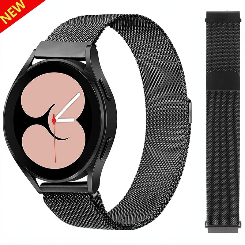 22 мм 20 мм Миланская петля Ремешок Для Amazfit Active 2 GTS/GTR 4 Samsung Watch7/6/5/4 Металлический Браслет Huawei Watch GT5-4-3-2 Pro Ремешок