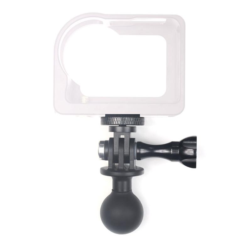 Ball Mount Adapter for Gopro Hero 13 12 11 10 DJI Insta360 X4 AKASO SJCAM Sports Camera For RAM Mounts Rotating Ball Head Mount