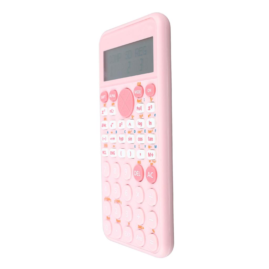Scientific Calculator 2 Rows LCD Display 240 Functions Battery Powered Desk Calculator for Office School Business