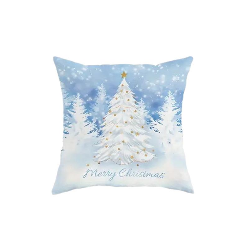 Christmas Snow Scene Pillow Pillow Case Home Decoration Living Room Sofa Bed Head Pillow Waist