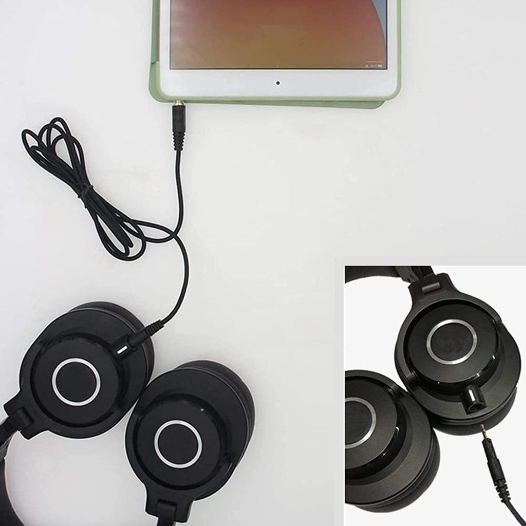 Audio Cable Rewind To Public AUX Extension Line Compatible with Audio Technica Earphones ATH-M70x 3.5mm/6.35mm 2.5mm ATH-M50X ATH-M40X ATH-M30X