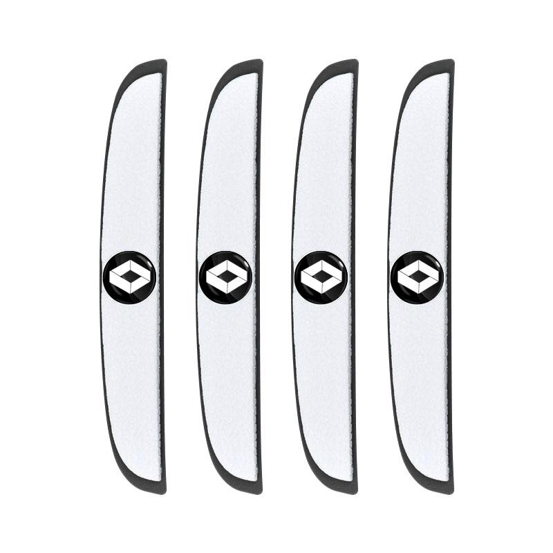4 шт. Защитная полоса от столкновений на дверь автомобиля, наклейка для защиты зеркала заднего вида для Renault Dacia Clio Laguna 2 Megane 2 3 Duster Logan Captur