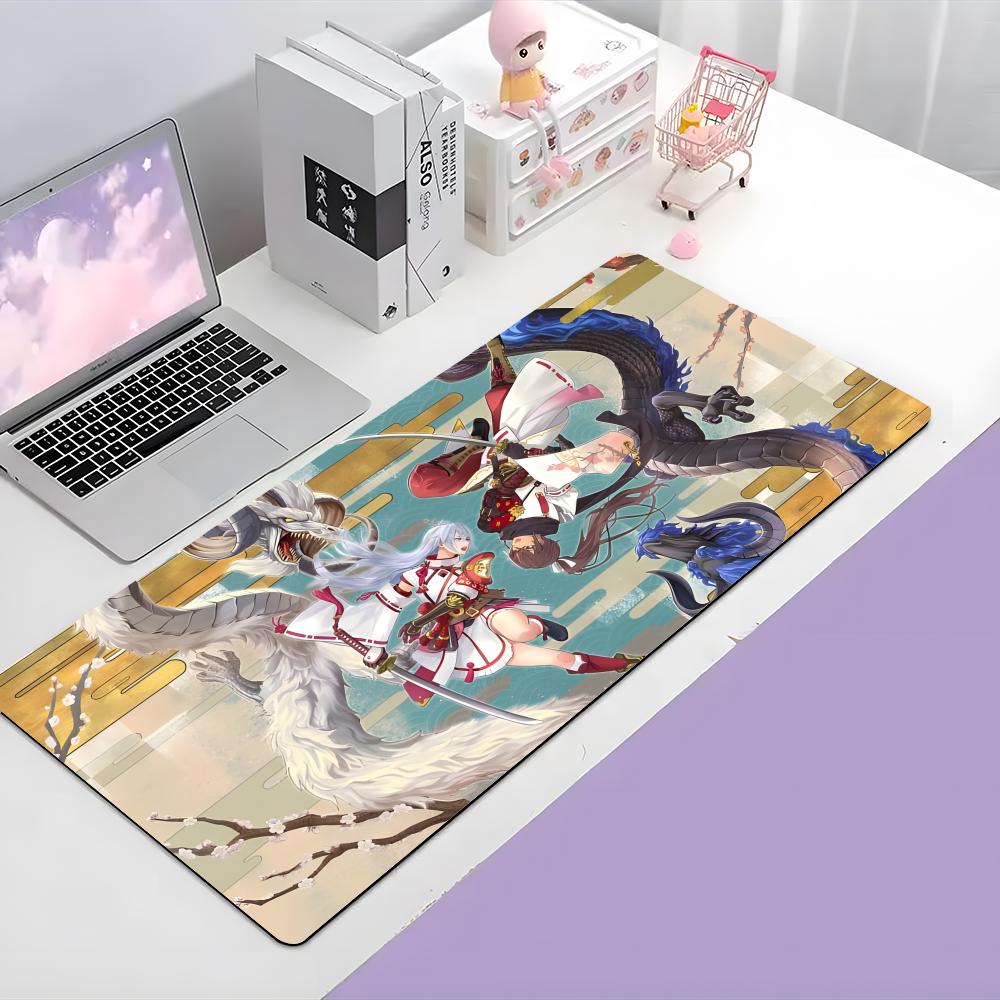 Cute Relaxing Game RRune Factory 5 Mouse Pad Large Gaming Mousepad With Thick Stitched Edge NonSlip Desk Mat