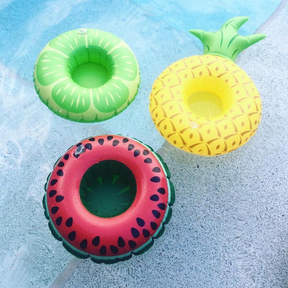 Air Mattresses for Cup Inflatable Flamingo Drinks Cup Holder Pool Floats Bar Coasters Floatation Devices Cute Toy Drink Holder