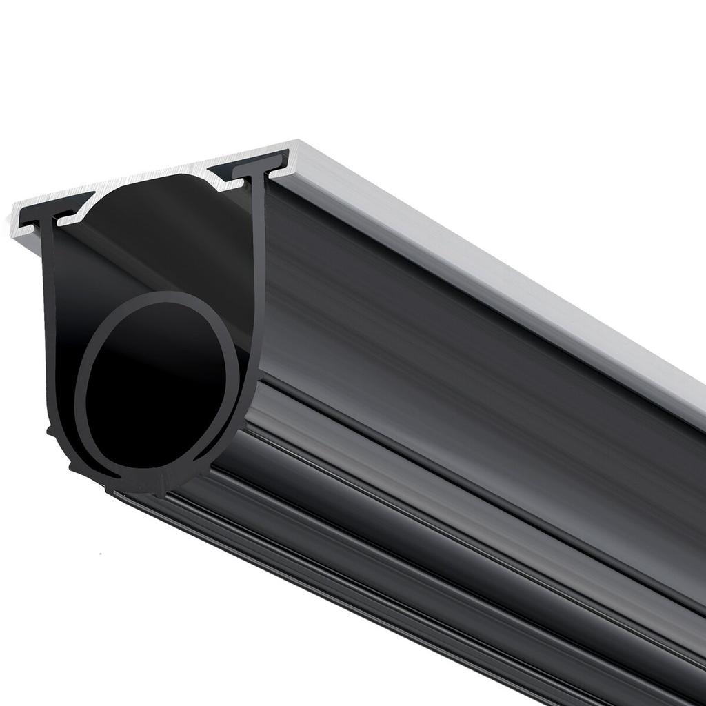 Garage Door Seals Bottom Rubber, U Shape +O Ring Garage Door Bottom Weather Seal with Pre-drilled Aluminum Track Retainer Kit, 16ft 5/16 inch T-ends