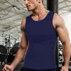 Men's Slim Fit Vest Underwear Body Shaping Chloroprene Rubber Fast Sweat Wicking Chest Compression Tight Hidden Abdominal Muscle Vest