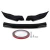 Front Bumper Lip Spoiler 3 Stage Bright Black Front Bumper Splitter Body Kit Trim Protection for