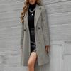 Women's Fashion Jacket Casual Solid-color Long-sleeved Cardigan Long Coat