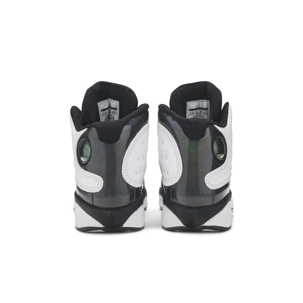 Air Jordan 13 Retro Grade School 'Barons' (Unisex) White / Tropical Teal / Black / Wolf Grey Kids' Basketball Shoes 414574 115