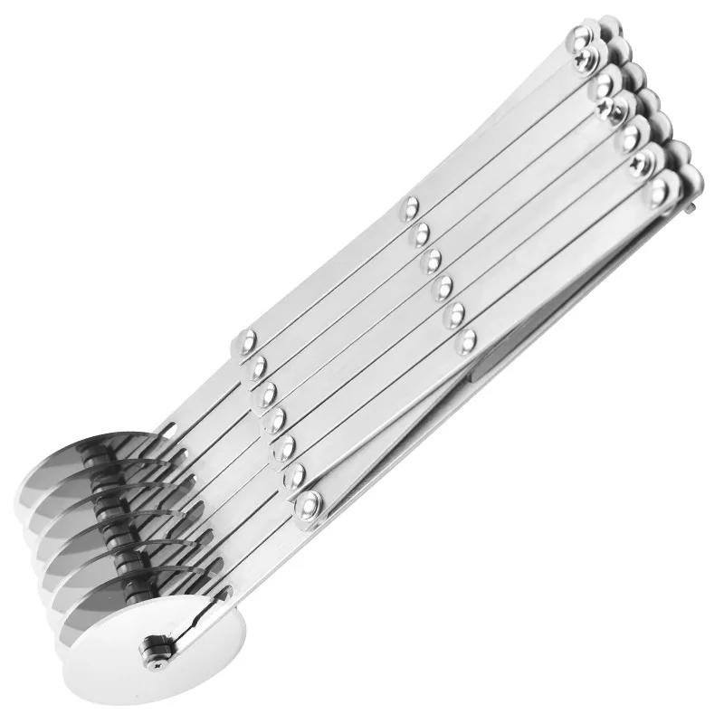 Многофункциональный нож для пиццы, креативный выдвижной многоколесный роликовый нож для резки чурро, нож из нержавеющей стали с одной головкой