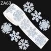 500Pcs Festive Snowflake Decals Adhesive Sticker Easy Peeling Stick Indoor Outdoor Use Gift Wrapping Label
