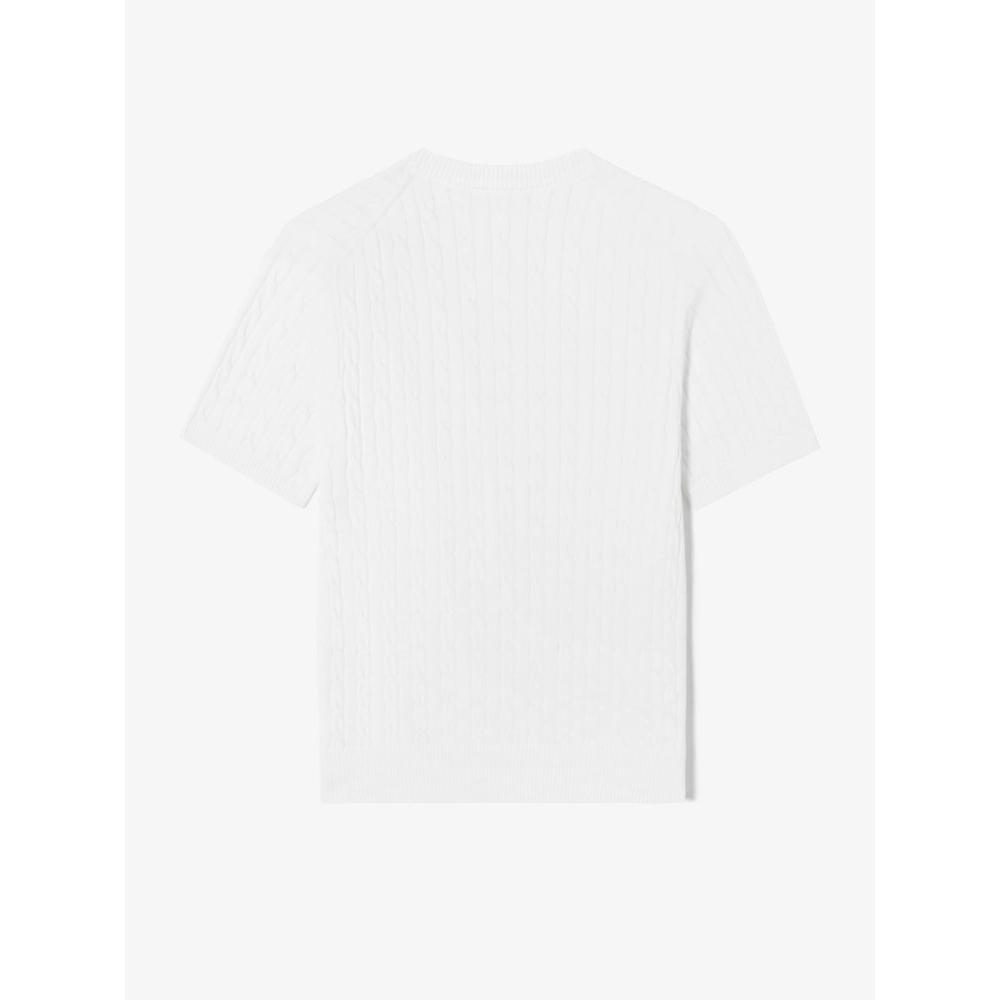 Lacoste Женский S-образный вырез с коротким рукавом и круглым вырезом Af480e 54n 001 q2nAf480e 54n001