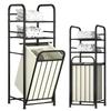 КОРЗИНА ДЛЯ БЕЛЬЯ КОНТЕЙНЕР ДЛЯ СТИРКИ ПОЛКА В ВАННУЮ 98,5x37x35 СМ [KOSZ7]