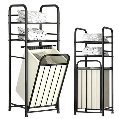 КОРЗИНА ДЛЯ БЕЛЬЯ КОНТЕЙНЕР ДЛЯ СТИРКИ ПОЛКА В ВАННУЮ 98,5x37x35 СМ [KOSZ7]