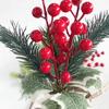 Artificial Simulation Red Berry Christmas Eve Decoration DIY Family Christmas Party Decoration Living Room Coffee Table Tabletop Small Ornaments