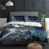 Moon Owl Bat Night Spooky Forest Bedding Set 3pcs Duvet Cover Pillowcase Kids Adult Quilt Cover Double Bed Set Home Textile