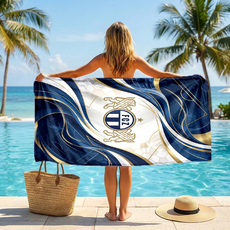 FC Zürich print Quick Dry Beach Towel Microfiber Absorbent Portable Travel Swimming Towel