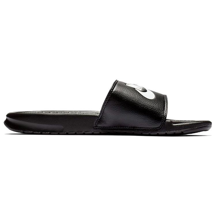 Nike Benassi Slide Black Unisex Sneakers White 343880-090