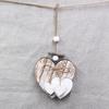 Форма сердца DIY украшения свадебный подвесной кулон деревянный настенный кулон домашний декор