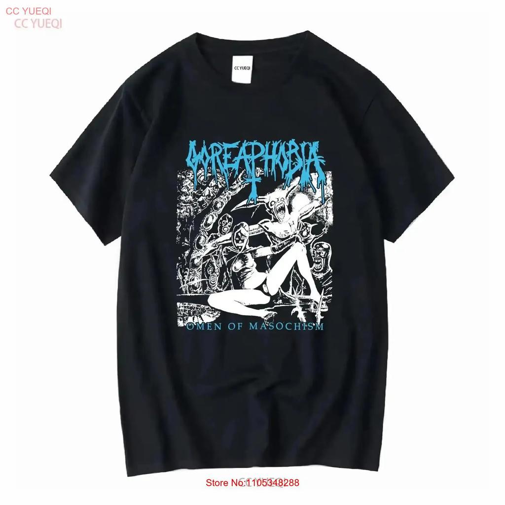 Goreaphobia Ounisex Masochism T Shirt Death Metal Incantation Immolation Vintage Comfortable Graphic Breathable Vintage