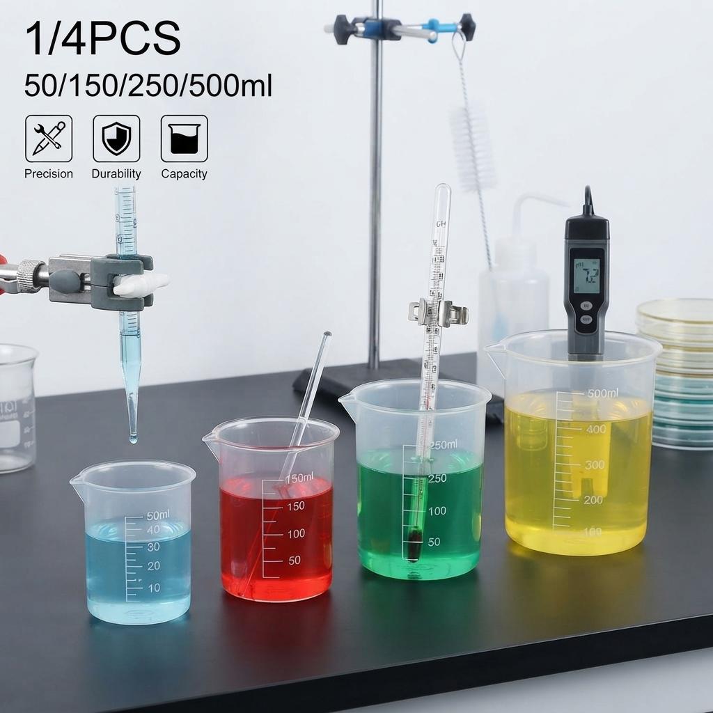 Kitchen Water bottle Graduated cup Pour Spout Baking Supplies Laboratory Beaker Liquid Jug Transparent Mug Measuring Cup