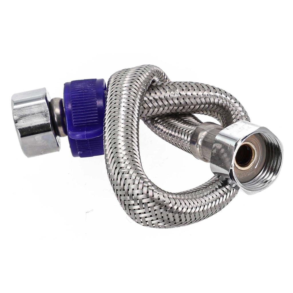 Stainless Steel Braided Hose Plumbing Explosion-Proof Flexible Hose Faucet Water Pipe Home Bathroom Water Heater Metal Hose