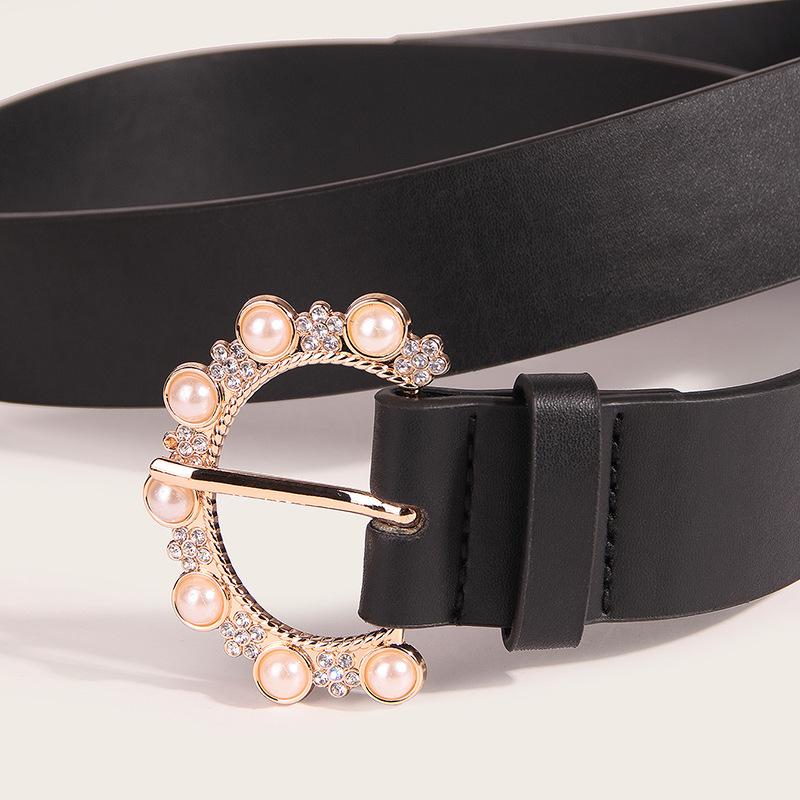 Fashion Pearl Women'S Belt Wind Belt