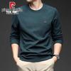 Pierre Cardin Men's Silk Wool Blend Long Sleeve Crew Neck Top