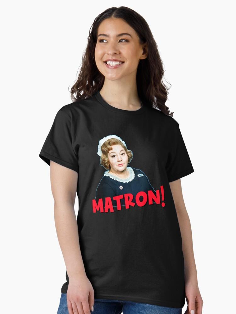 Barbara Vintage Style CARRY ON Art - MATRON! Hatti Jaques Classic T-Shirt