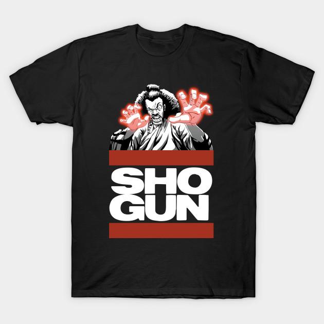 Asian Size Men Print T-shirt The Baddest Shogun No-Cut Heat Transfer Print Cotton Tshirt