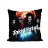Подушка с принтом Tokio Hotel Чехол для подушки для автомобиля дивана Декоративная домашняя двусторонняя печать Плюшевая квадратная подушка-плед Чехол для подушки