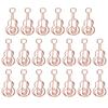 20pcs Shaped Paper Clips Metal Material Guitar Shape Rose Gold Light Portable Cute Office Clips for