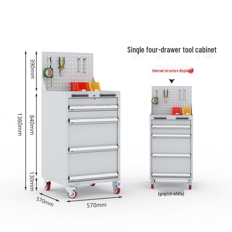Heavy-Duty Metal Tool Storage Cabinet for Workshop and Garage.