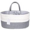 Storage Basket Simple Beautiful Cotton Rope Woven Baby Diaper Basket Toy Storage Basket Fabric