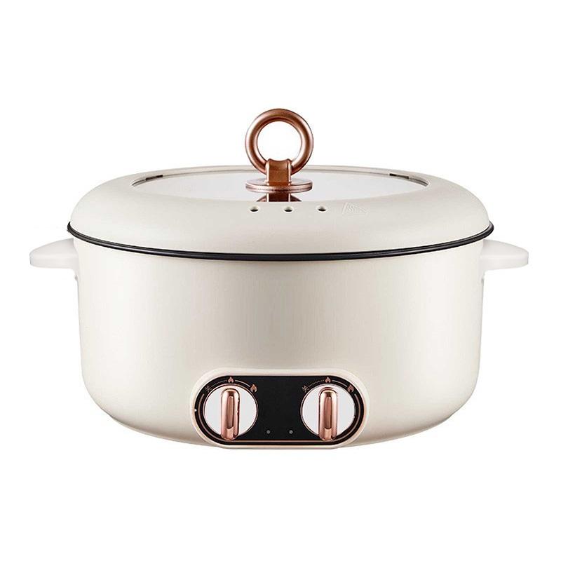 220 В Электрический хот-пот Мультиварка Бытовая антипригарная машина для приготовления пищи Сковорода Кастрюля 5 л Двойной вкус Горшок 3 л Одинарный горшок