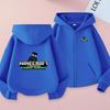 Kids Cardigan Sweatshirt Girls Boy 3-12 Years Hoodie Zipper Style Popular Cartoon Game Sports Casual Fashion Loose Coat Clothing