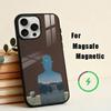 R-Rene M-Magritte A-Art Чехол для телефона для iPhone17,16,15,14,13,12,11 Plus,Pro Max Магнитный для Magsafe Беспроводной зарядки