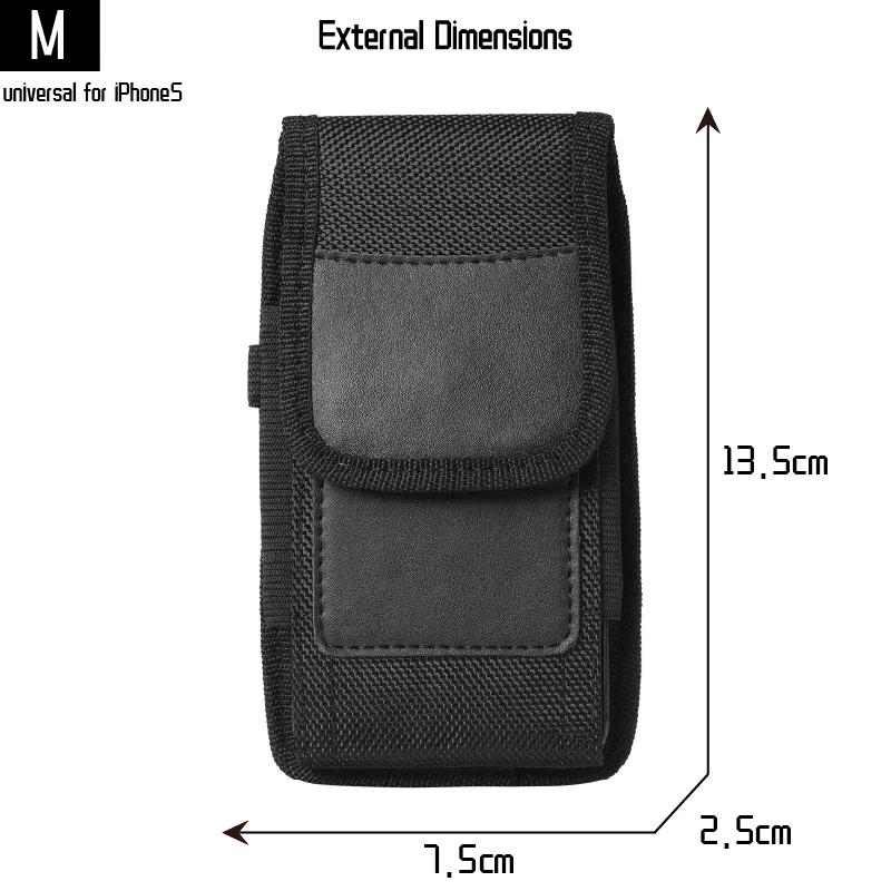 Men Mobile Phone Waist Bag Women Small Nylon Cell Phone Holster Storage Waist Fanny Pack Purse with Belt Loop Bum Bag 4 Size