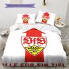 Stuttgart Spirit Bedding Quilt Set Quilt Cover Pillowcase Home Decoration Birthday Gift (1 * duvet cover + 2 * pillowcase, without core)
