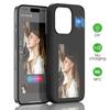 DIY E-Ink Screen NFC Phone Case for iPhone 16/15/14/13 Pro Max - 3.7inch Wireless Projection Case with NFC Functionality