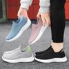 Fashion Women Vulcanized Shoes High Quality Mesh Breathable Sneakers Slip On Flat Shoes Women Loafers Walking Shoe Zapatillas De Deporte