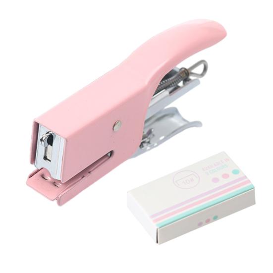 Маленький ручной степлер, степлер на 10-16 листов, с 750 скобами, мини-настольный степлер для офиса, школы, дома, путешествий