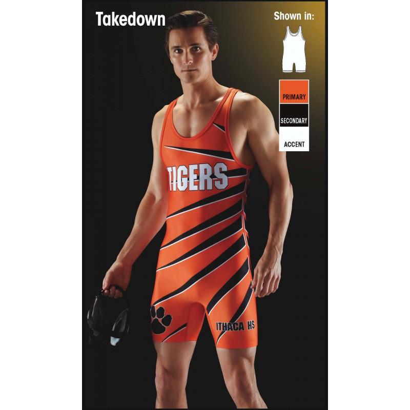 Mens Compression Wrestling Singlet Gym Workout Suit Lightweight Sweat Wicking Spandex Leotard Training Competition