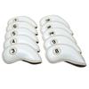 10pcs/Set High Strength PU Leather Golf Iron Head Covers Set