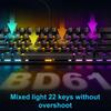61-клавишная механическая клавиатура с эффектами RGB-подсветки, эргономичный дизайн, регулируемая универсальная проводная игровая клавиатура Plug-Play