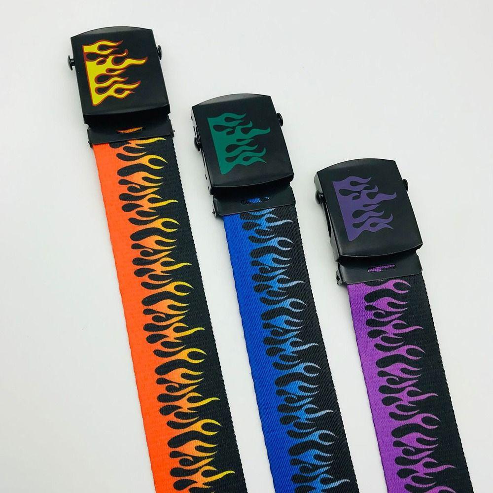 Casual Jeans Simple Hip Hop Belt Automatic Buckle Waistband Waist Band Canvas Strap