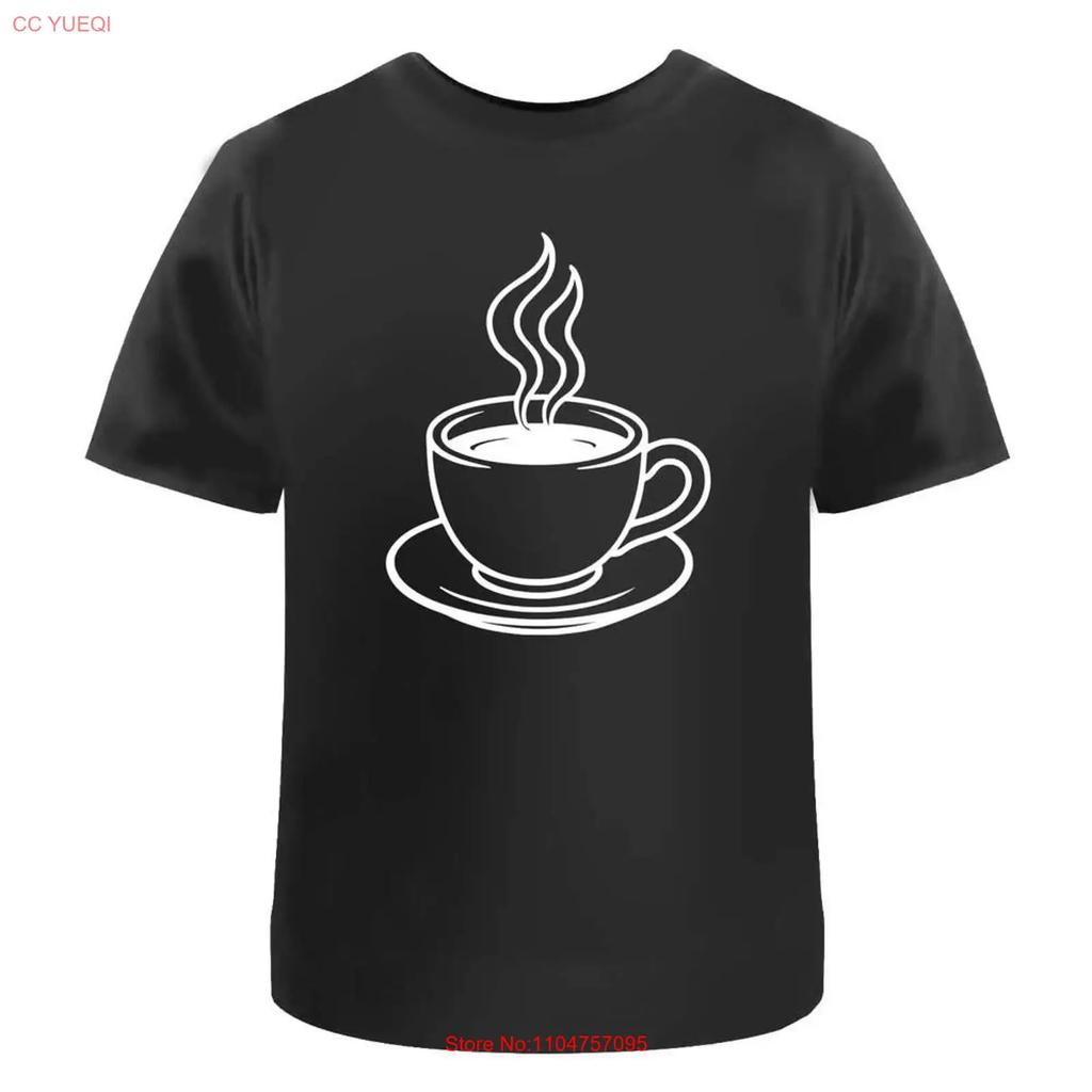 Steaming Coffee T Shirt 100 Cotton S Xxl Ta056641 Vintage Stretched Stylish Unisex Graphic Breathable Homme Casual