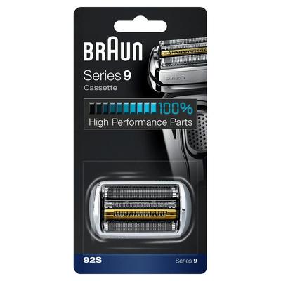 Сменное лезвие для бритвы Braun Series 9, встроенная кассета, версия Silver 92S для лезвия/внутреннего блока (Зарубежные F/C92S) [Продукт]