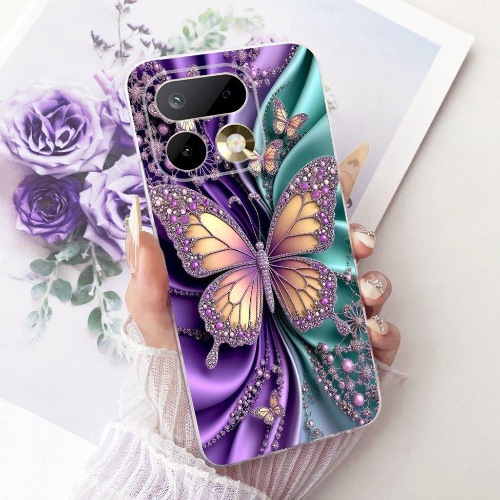 6.78'' For Realme 16Pro RMX5121 RMX5120 Case For Realme 16 Pro Cover Fashion Butterfly Cute Cat Cool Painted Soft Phone Casing